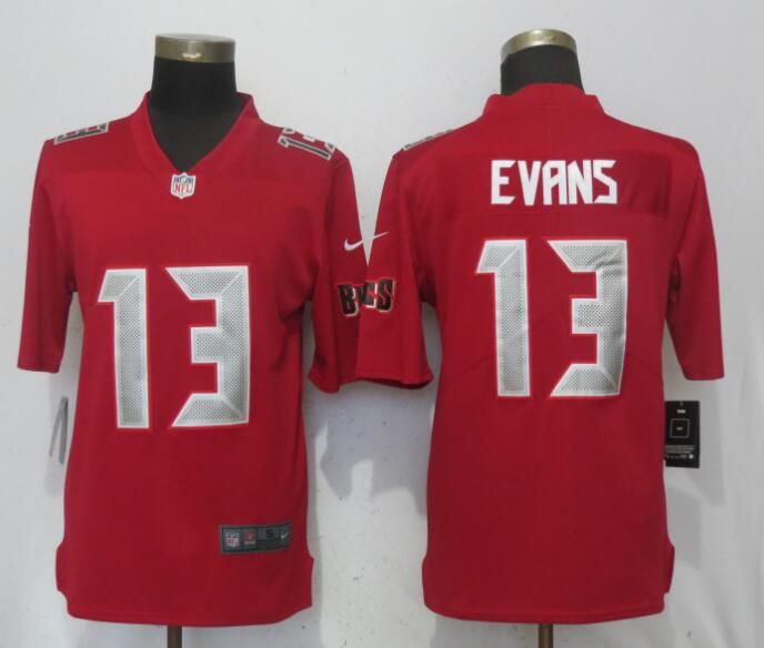 Men Tampa Bay Buccaneers #13 Evans Navy Red Nike Color Rush Limited NFL Jerseys